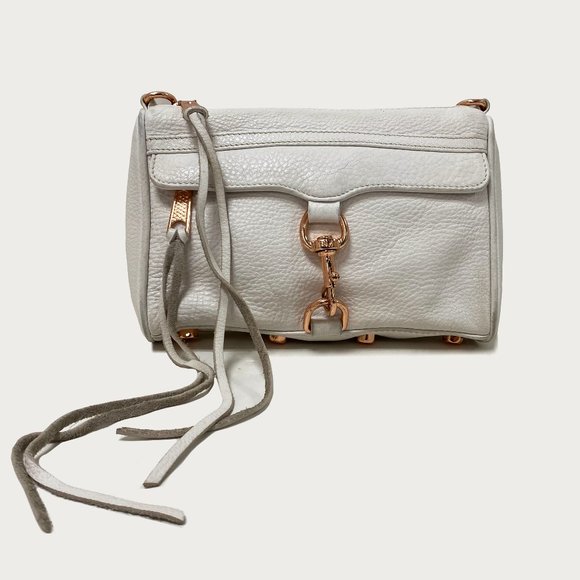 Rebecca Minkoff Mini Mac White Leather Crossbody - Picture 2 of 9